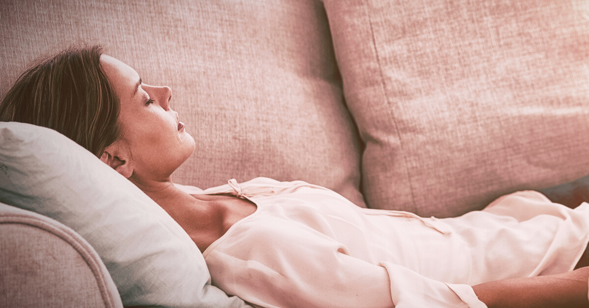 woman practicing self hypnosis